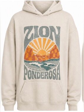 Zion Ponderosa Ranch Sunset Graphic Hoodie Desert Graphic